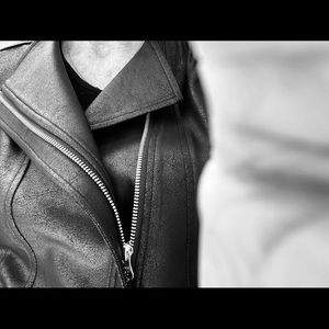 Faux leather. Light weight. Hand wash.